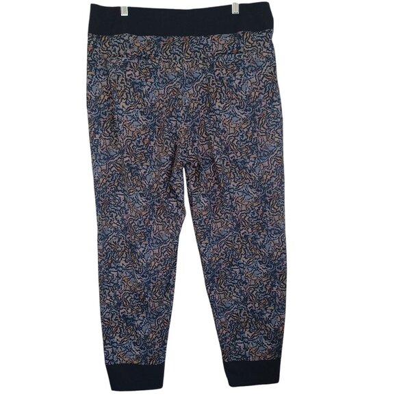 Athleta Pants Trekkie North Gray Black Abstract Kinetic Print Zip‎ Jogger 14 - Picture 10 of 12